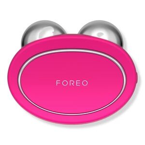 FOREO Fuchsia Skincare Tool with Silver Accents